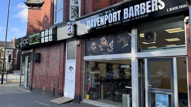 The shop window and sign
